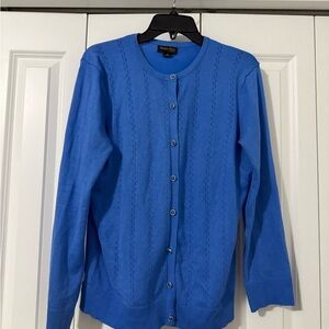 Blue Tenney Rose Women's Cardigan (defective)